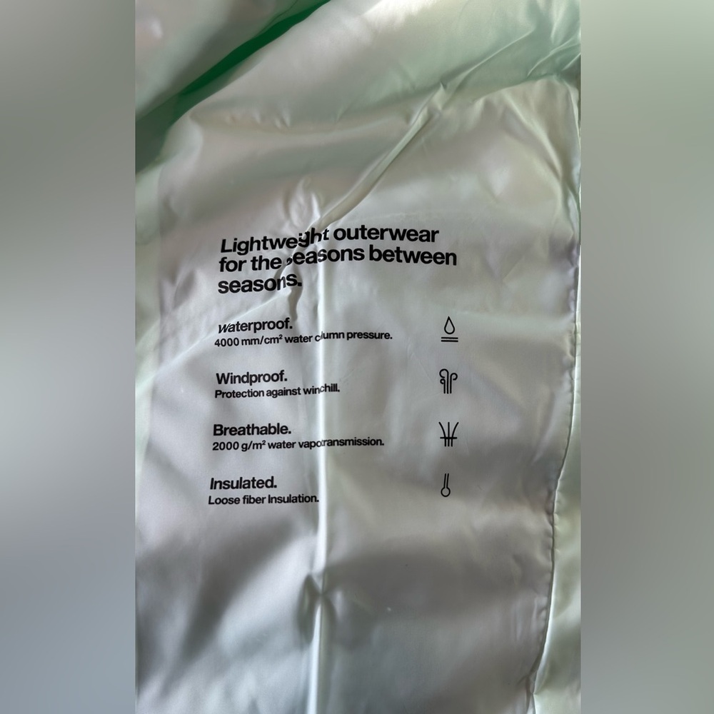 NWT RAINS Mineral Green Loop Vest Puffer XS - Picture 11 of 13